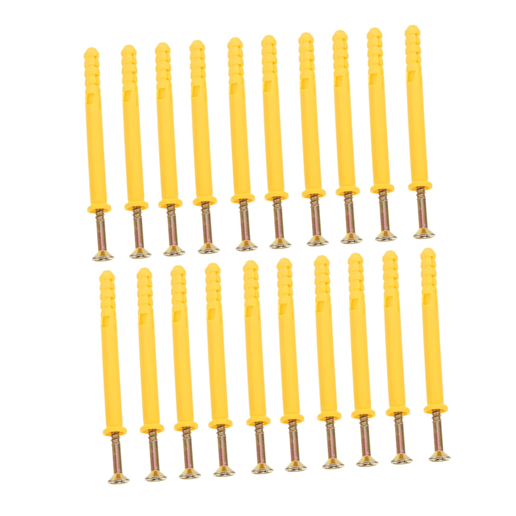 FUNOMOCYA Drywall Screw Anchors Assortment Pcs Plastic Wall Anchors Self-Tapping Screws Wall Plugs Easy Installation