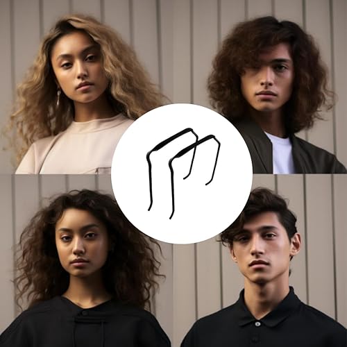 Miniatura 2 de 2 diademas de cabello grueso y rizado, diadema de lentes de sol para mujer, diadema con forma de lentes de sol, aro invisible para el cabello,