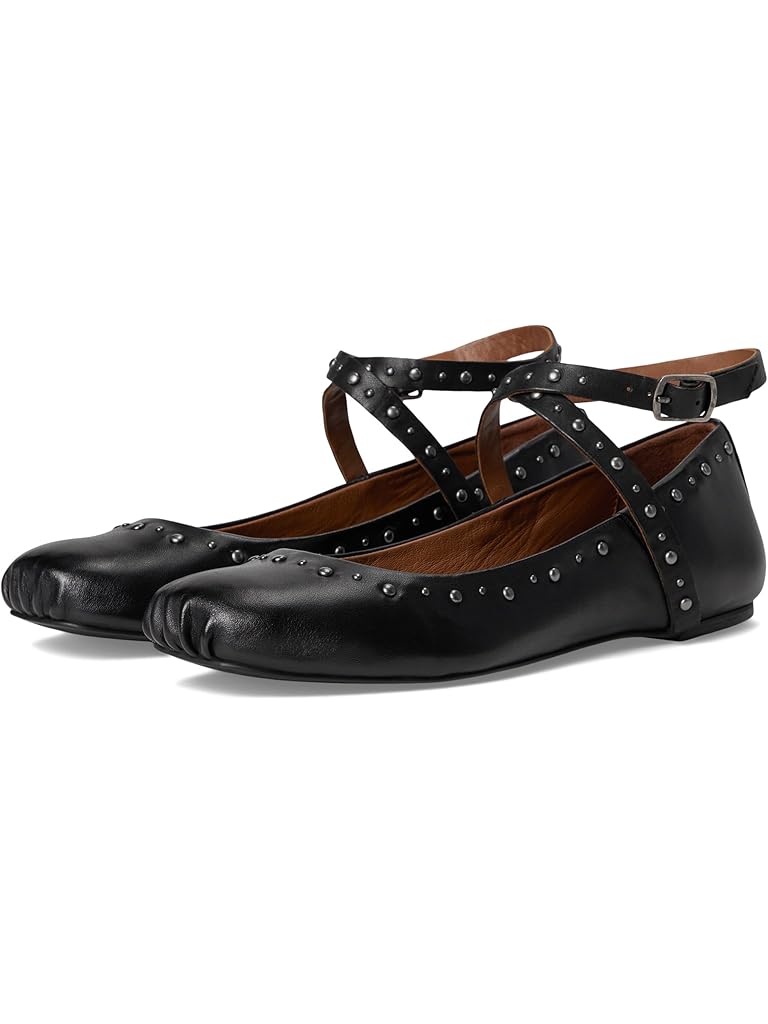 Black Free People Grace Gems Ballet Flats