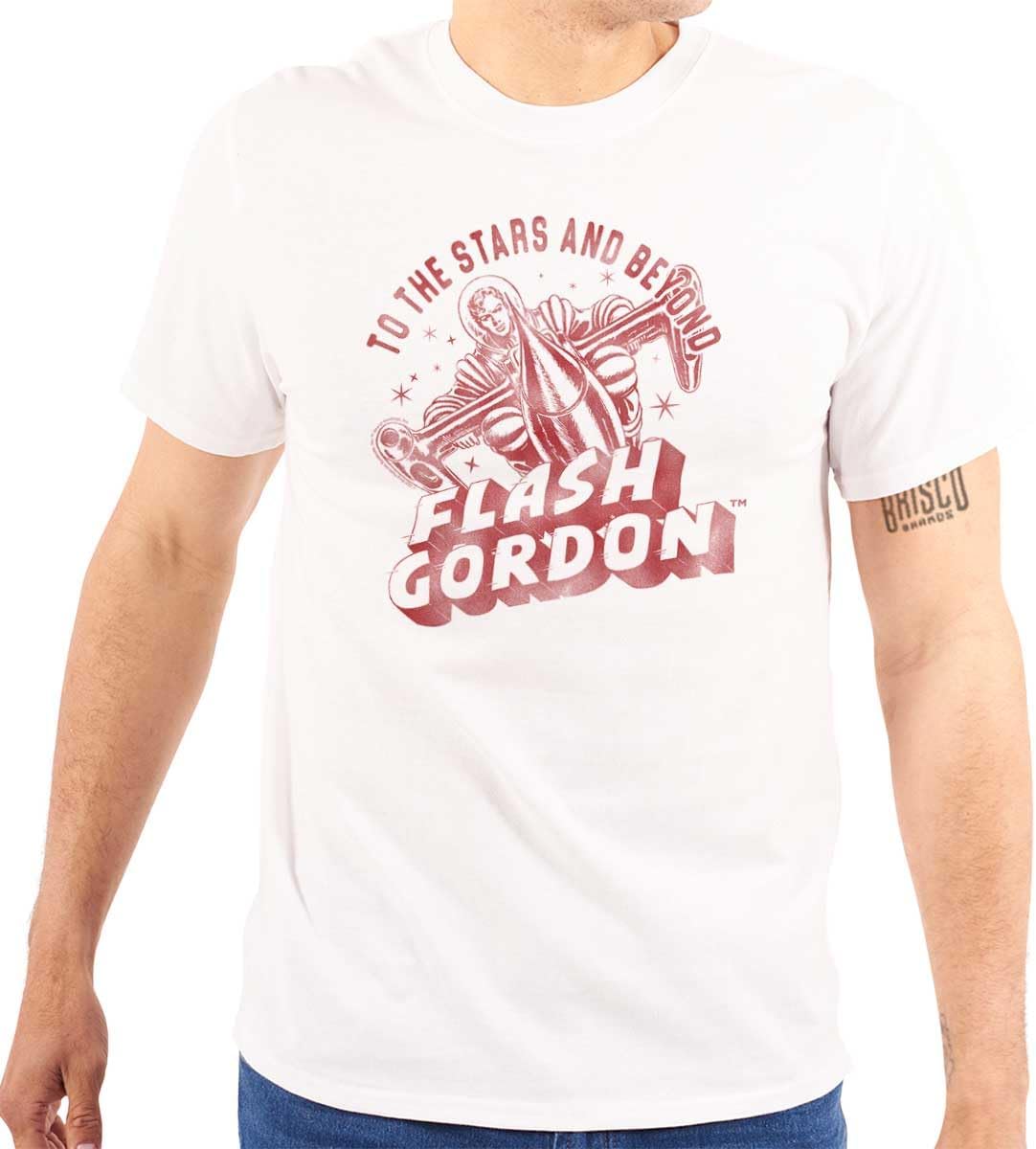 Brisco Brands Flash Gordon Spaceman Comics Retro Graphic T Shirt Men or Women