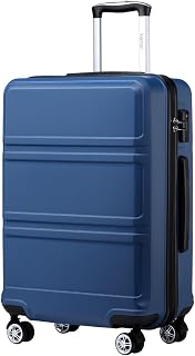 KONO Koffer Hartschalenkoffer, ABS+PC Trolley mit TSA Schloss, 360° Leisen Rolle