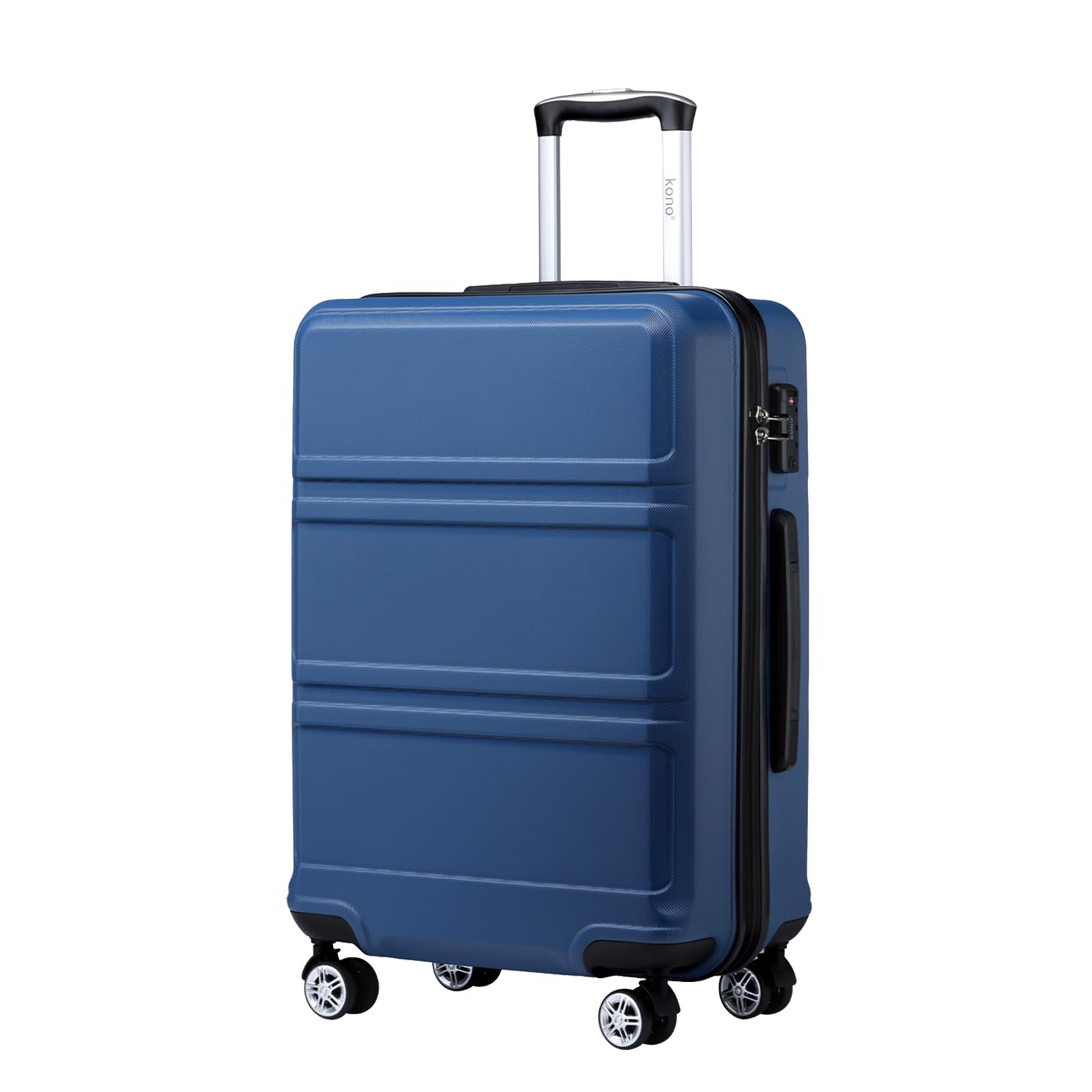 KONO Koffer Hartschalenkoffer, ABS+PC Trolley mit TSA Schloss, 360° Leisen Rollen,Klein/Mittelgroß/Groß/Großer Reisekoffer für Langreisen-und Kurz,S/M/L/XL/XXL
