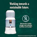Santevia Gravity Water System - Countertop Model - Alkaline and Fluoride Filter | At Home Water Filter that Makes Water Alkaline and Adds Minerals | Chlorine and Fluoride Filter