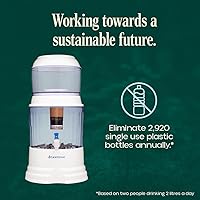 Vista 6 de Santevia Gravity Water System Filter at Home Water Filter That Makes Water Alkaline and Adds Minerals Chlorine and Fluoride Filter