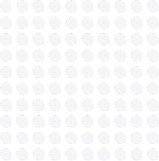 5MM 100PCS Clear Piercing Disc For Piercing Bump,Pressure Silicone Earrings For Keloids Healing Pads Belly Button Piercing Kit
