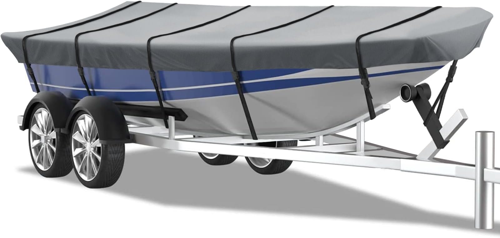 Heavy Duty 5 Layers 1200D Jon Boat Cover 14ft - 16ft With Motor - View #4