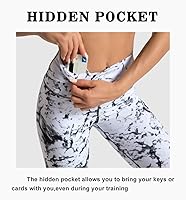 Vista 32 de Dragon Fit - Pantalones de yoga de compresión con bolsillos interiores, pantalones deportivos de cintura alta con control de abdomen, leggings