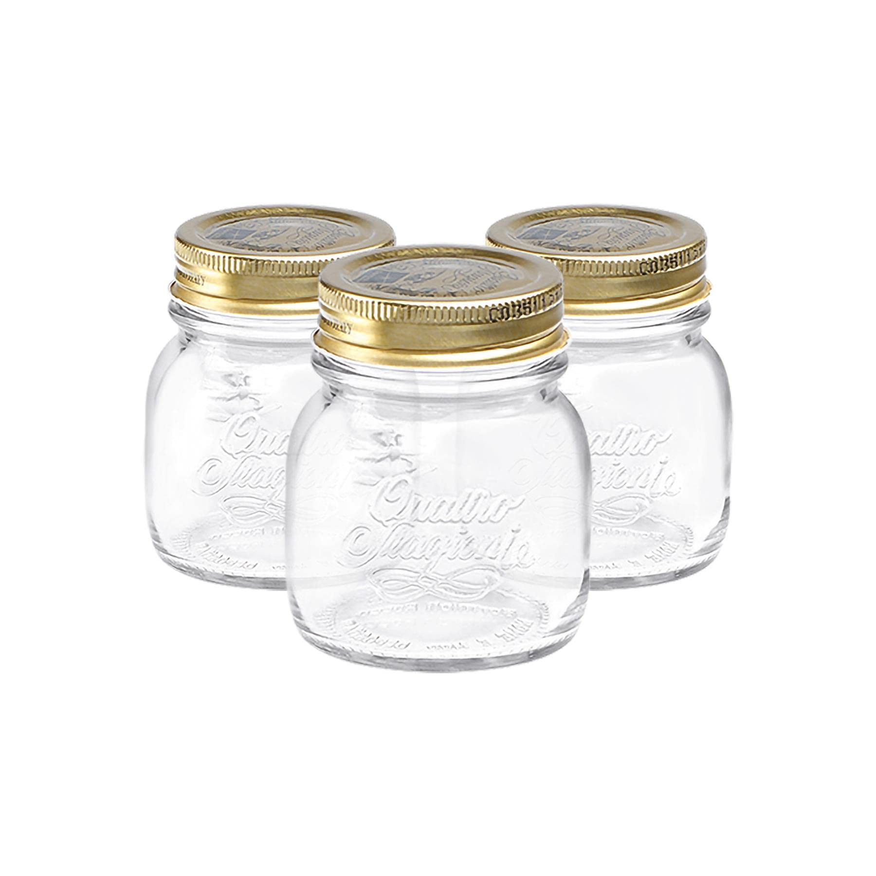 Bormioli Rocco Quattro Stagioni Storage Jars 150ml Clear Pack of 3