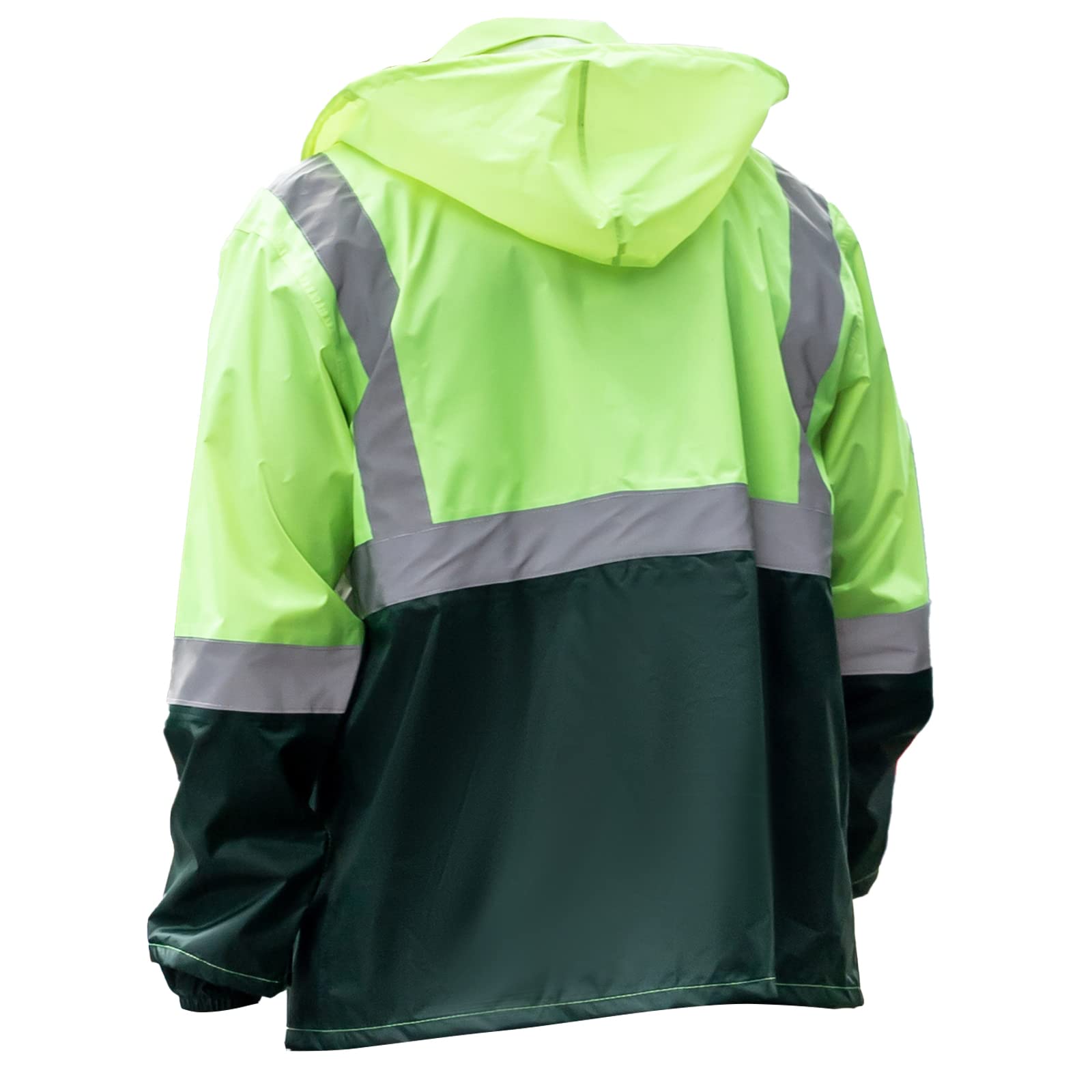 Uomo Tuta da Pioggia Ultra-lite Impermeabile Antivento con Cappuccio Set di Giacca e Pantaloni da Pioggia Lavoro Giacca da Ciclismo Pesca Abbigliamento antipioggia Giacca