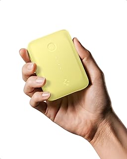 Spigen ArcPack 10000mAh Power Bank, 30.0W Fast Charging, 1 USB-C Port, 1 USB-A Port (C to C Cable Included) - (ABS + PC | Pastel Yellow)