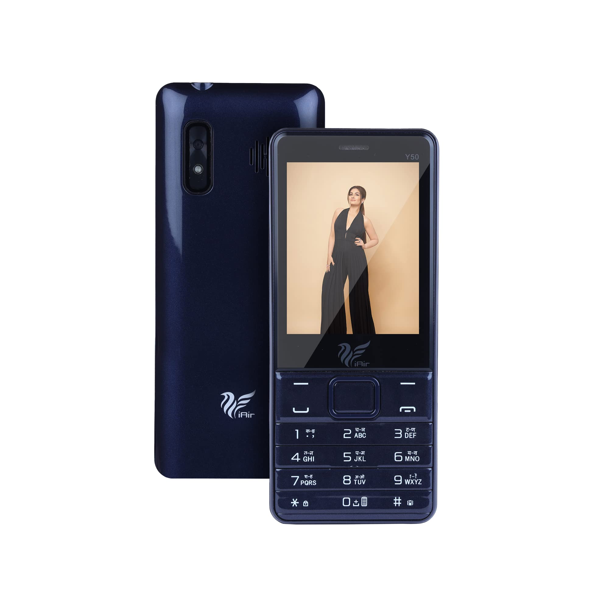 IAIR Y50 Dual Sim Keypad Mobile Phone | 2800 mAH Battery & Big 2.8 Inch Display | Big Torch Light | Wireless FM & Rear Camera | Auto Call Recording | 32 MB Ram & Expandable 128gb Storage (Navy Blue) (B0D1N87N6B) Amazon Price History, Amazon Price Tracker