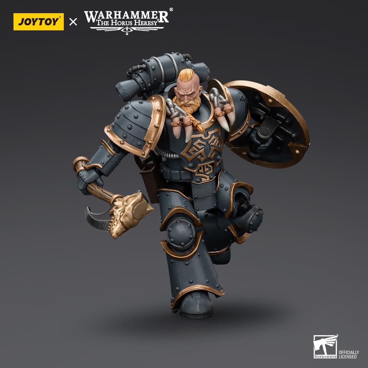 JOYTOY 1/18 Action Figures Mech - Warhammer The Horus Heresy Space Wolves Grey Slayer Pack Grey Slayer 1-5‘’,Classic Character,Collectible,Age 15 and Above