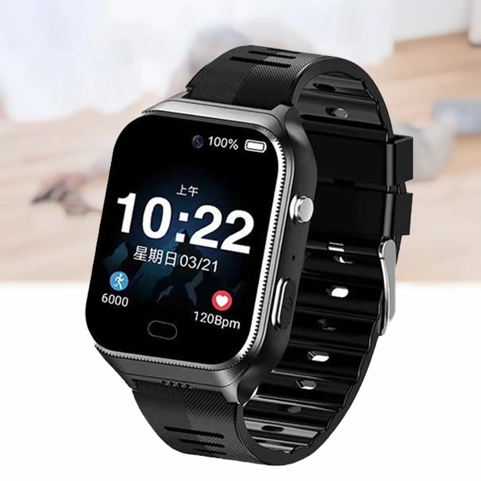 Genérico Smartwatch Personas Mayores Aviso de Caída Reloj Inteligente Dispositivos de Alerta de Caídas Alarma SOS Localización GPS Videollamada Impermeable Detección de Caídas para Demencia Alzheimer
