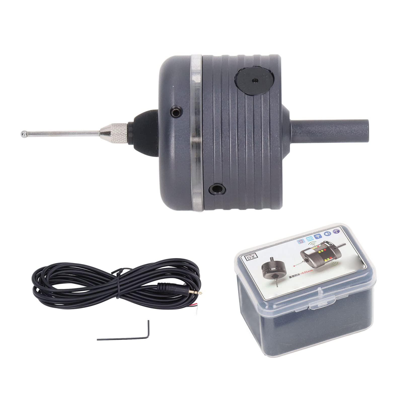 3D-Kantentaster Locator Hoher Kantentaster mit Sonde 3D-Kantentaster-Genauigkeits-Kantenpositionierer für CNC-Fräsmaschine mit Akku 6‑30 V