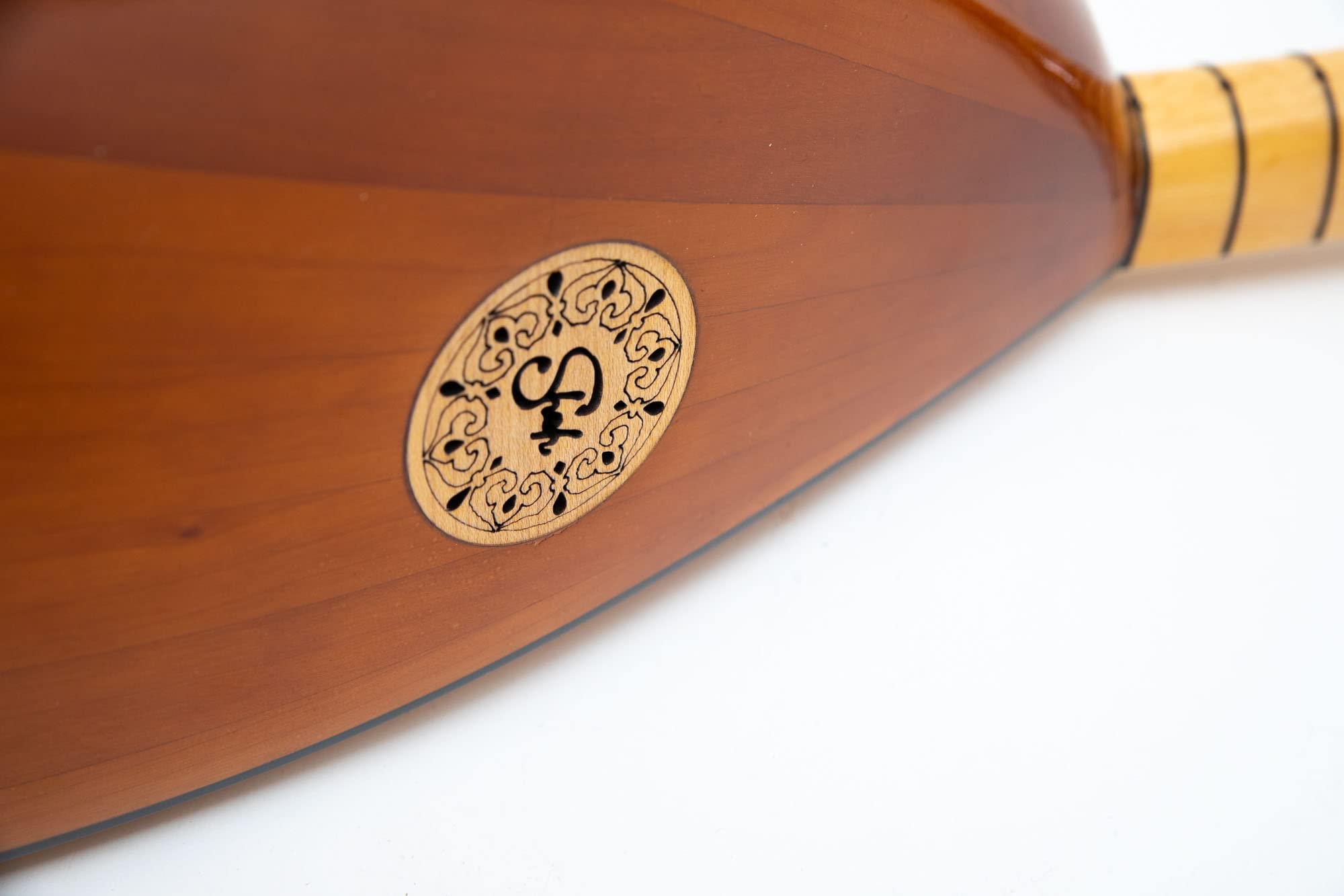 Long Neck Turkish Saz made of Cherry wood with Pickup, 100% handmade instrument - Image 7