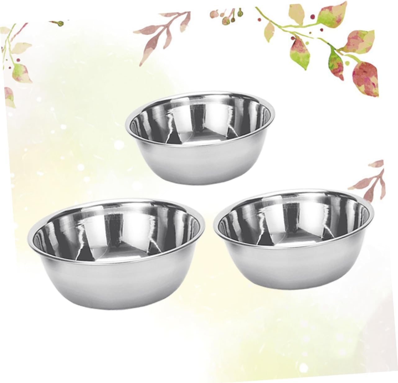 SECFOU 3pcs Stainless Steel Medicine Bowls Iodine Multipurpose Bowls for Use Salons and Home Care