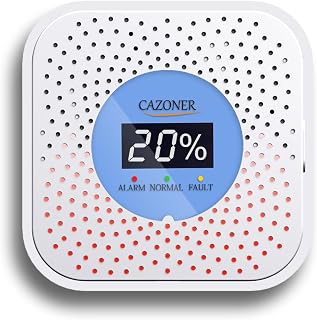 Gas Leak Detector, Natural Gas Detectors, USB Plug-in Propane Gas Alarm, Combustible & Explosive Gas Alarm for RV, Kitchen, Home Safety, Methane, LNG, LPG Monitor, 10-Year Lifespan, Blue