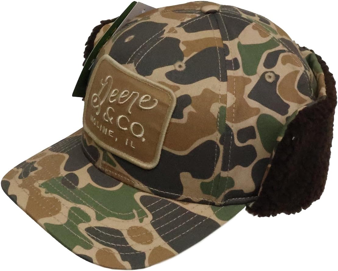 John Deere CA Sherpa Lined Trapper Cap/Hat with Patch - LP88249