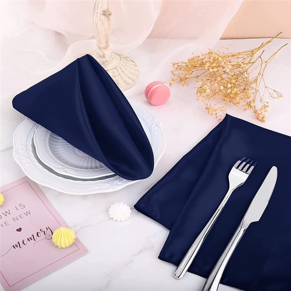 FANSU Servietten 10/20/50/100er Pack, Hochwertige Stoffserviette Waschbare Weiche Stoffservietten für Weihnachten, Hochzeit, Geburtstag, Feiern (Gold,30x30cm/100er Pack)