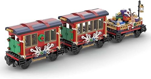 Miniatura 3 de JoySeed Kit de construcción de carros adicionales de tren de Navidad compatible con Lego 10254 Creator Ideas - 575 piezas MOC-79236