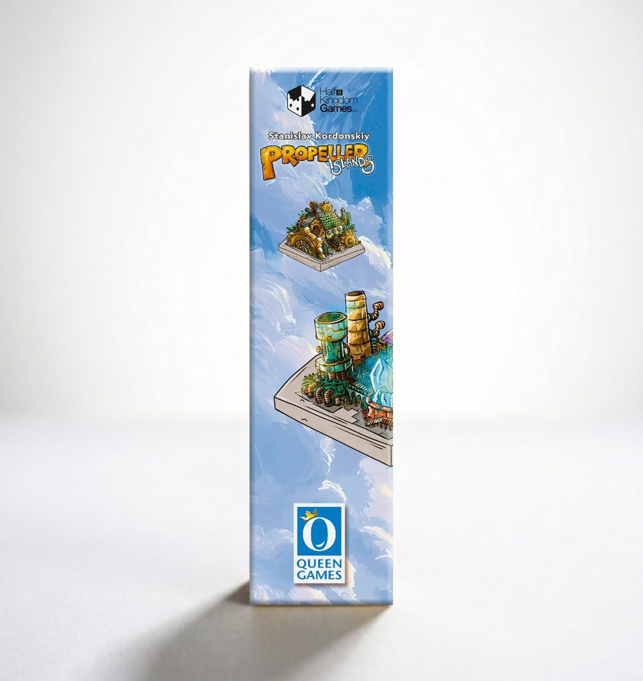 Queen Games Propeller Islands – dice drafting & engine-builder game for 2-4 players, steampunk island strategy game 2025
