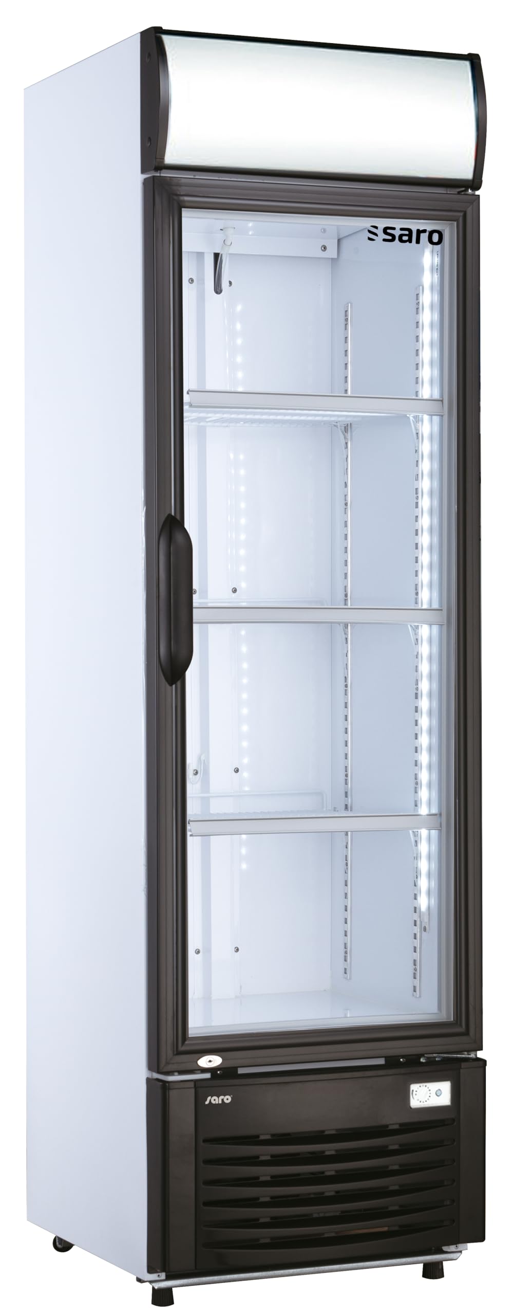 SARO Getränkekühlschrank mit Werbetafel, Modell GTK 282 M