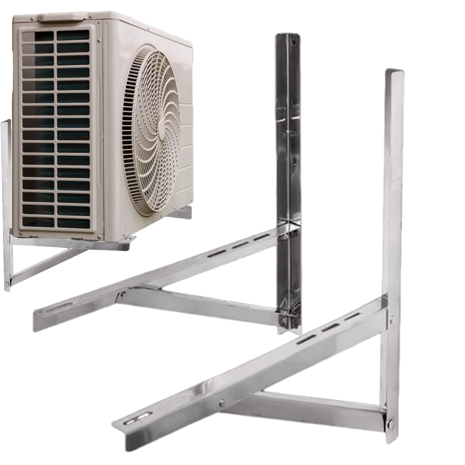 Soporte AC Base plegable robusta para aire acondicionado | Soporte resistente mini split sin conductos Para Compresor Exterior Unidad Exterior Condensador