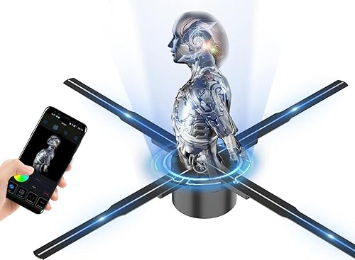 Miniatura 43 de Ventilador holográfico 3D con control remoto/WIFI/APP, ventilador holográfico de 16.5 pulgadas, resolución de 1024 x 800PX, 244 cuentas LED HD