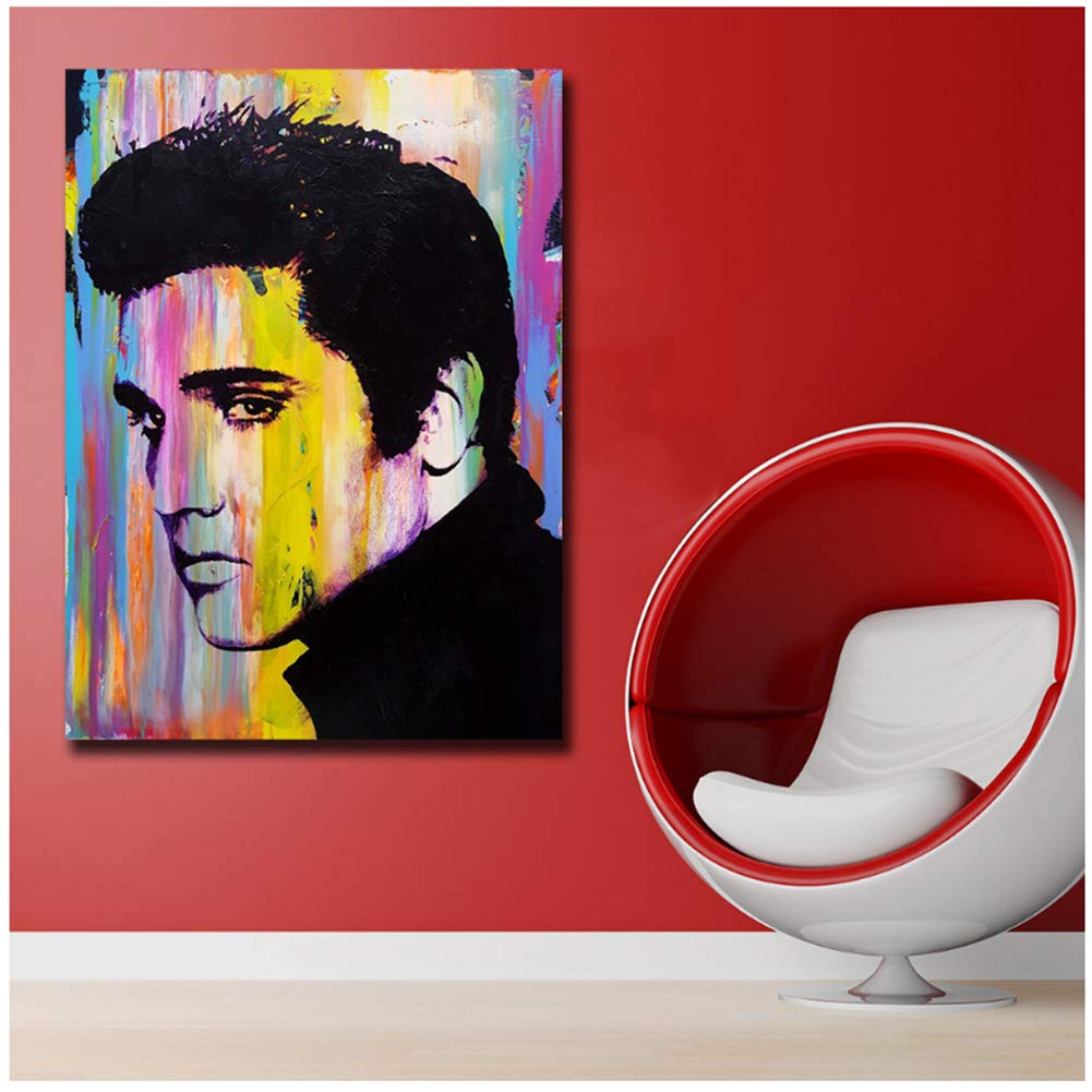 Amazon.com: Sanwooden Arte Pop Art Elvis Presley Icono Pintura al
