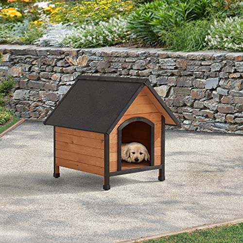 Prodotto di [en.casa] [en.casa] Cuccia per Cane a Forma di Casetta (AxLxP): 83 x 78 x 88 cm Struttura in Legno con Tettuccio Impermeabile e Piedini