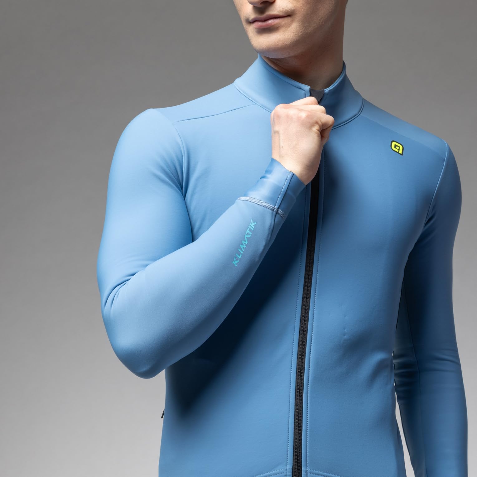 Alé Cycling Maglia da Ciclismo da Uomo Klimatik K-Idro, Manica Lunga, Maiolica, XXL