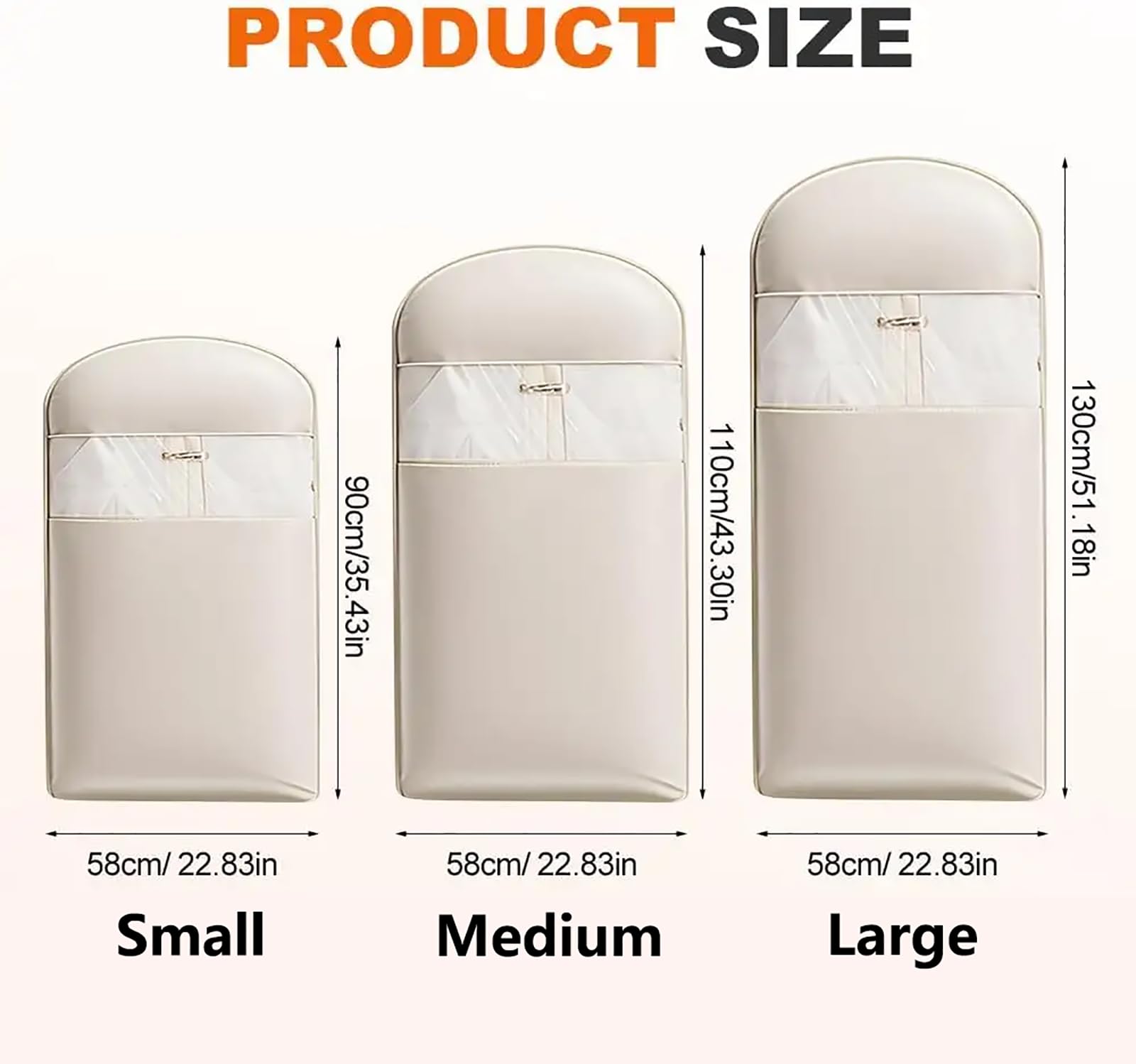 Bolsas al Vacío para Ropa con Cremallera Autocomprimible, Bolsa Colgante Antipolvo para Abrigos de Plumas, Chaquetas, Edredones y Almacenamiento en Clóset