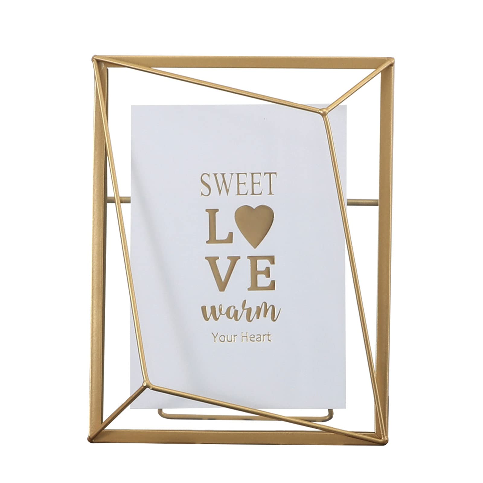 Marcos de Fotos Creative Light Luxury Metal Glass Photo Frame Set Body Photo Frame Pantalla Imágenes SIN Mat para Pantalla DE TABLATOP, Oro Marco Fotos (Size : 8 * 10)