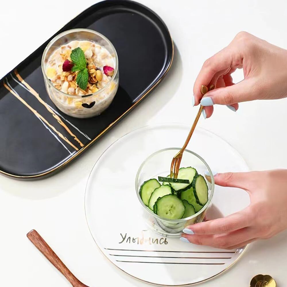 Set 4 Bicchieri Da Dessert In Vetro - Trasparenti, Resistenza Alta Temperatura - Foto 13