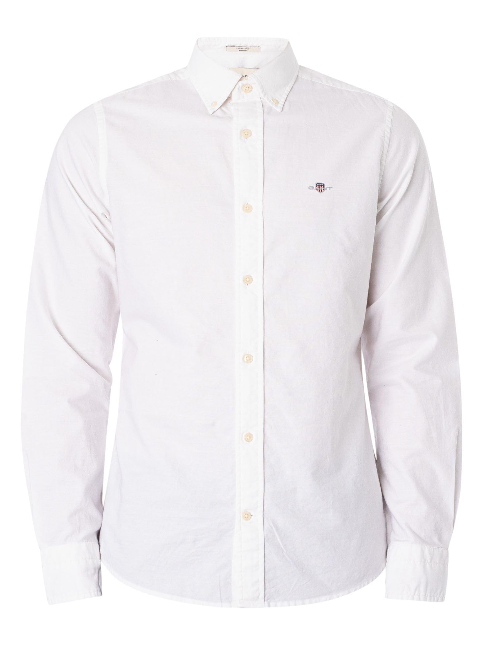 GANT Męska koszulka slim Oxford, biały, L