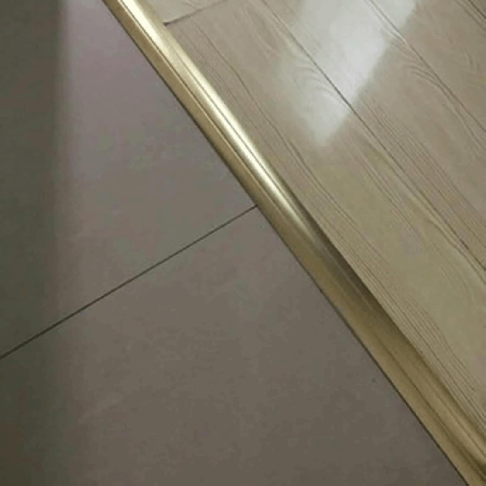 Aluminiowa listwa podłogowa o szerokości 5 cm, antypoślizgowy reduktor progowy i przegroda, wykończenie Ed Trim Easy Inll Grey 90 cm - idealna do gładkich flo Chans