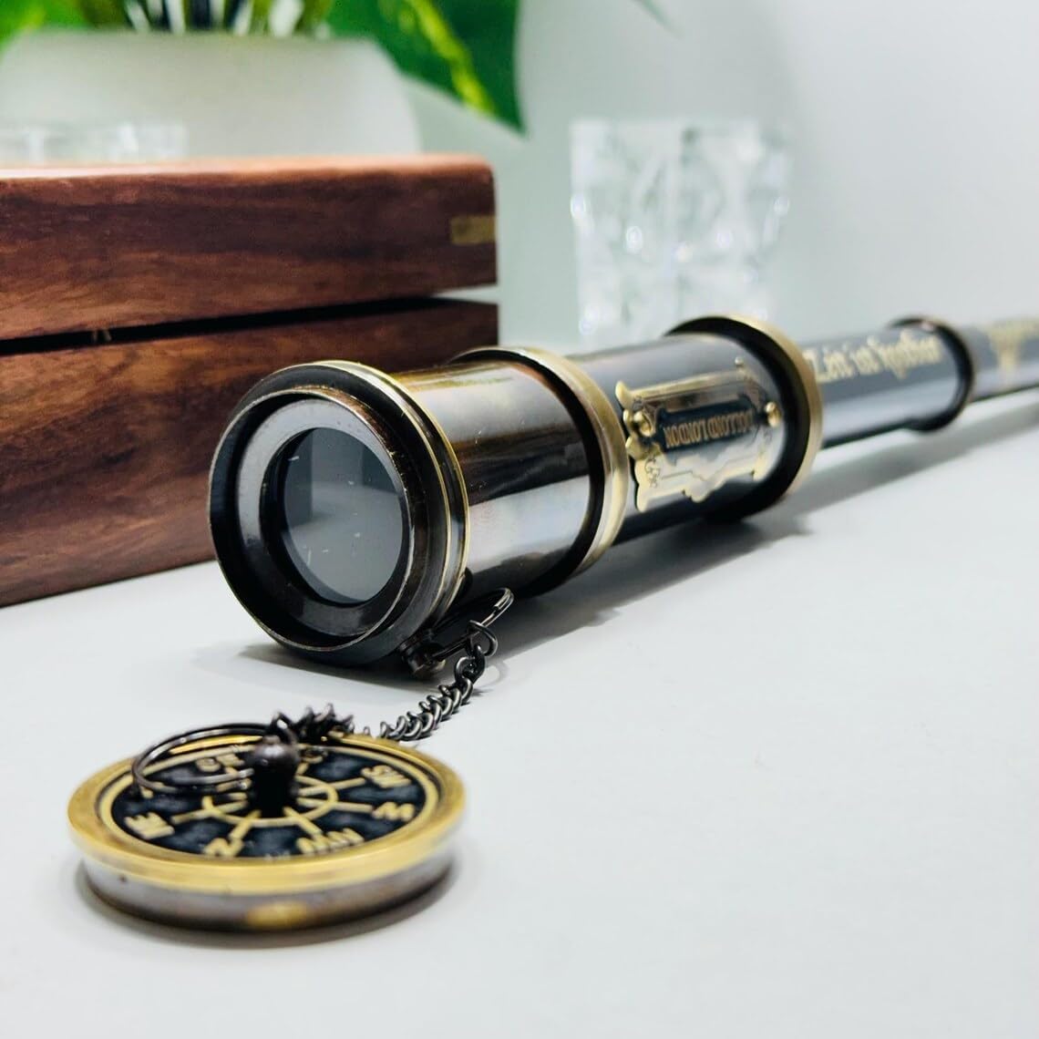 Personalized Working Telescope, Engraved Telescope, Pirates GITS Spyglass, for Husband, Boating Gift