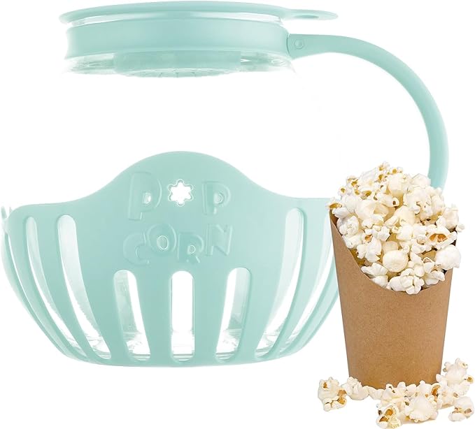 Popcorn Maker Für Mikrowelle - Borosilikatglas Schüssel 2,25 Quart Fettfrei