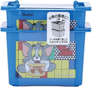 Skater 可叠放 迷你篮子 2件套 汤姆和杰瑞 TOON 11.7×8.4×高7.8厘米 MBSK1-A