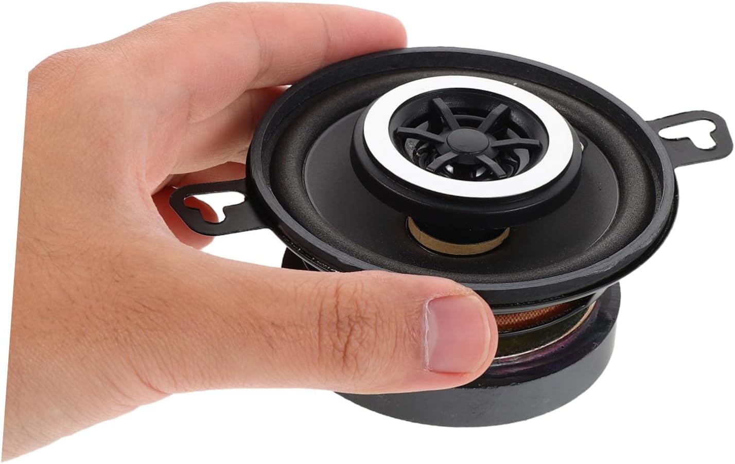 2pcs 3.5 Inch Metal Car Tweeter Speakers HiFi Coaxial Black