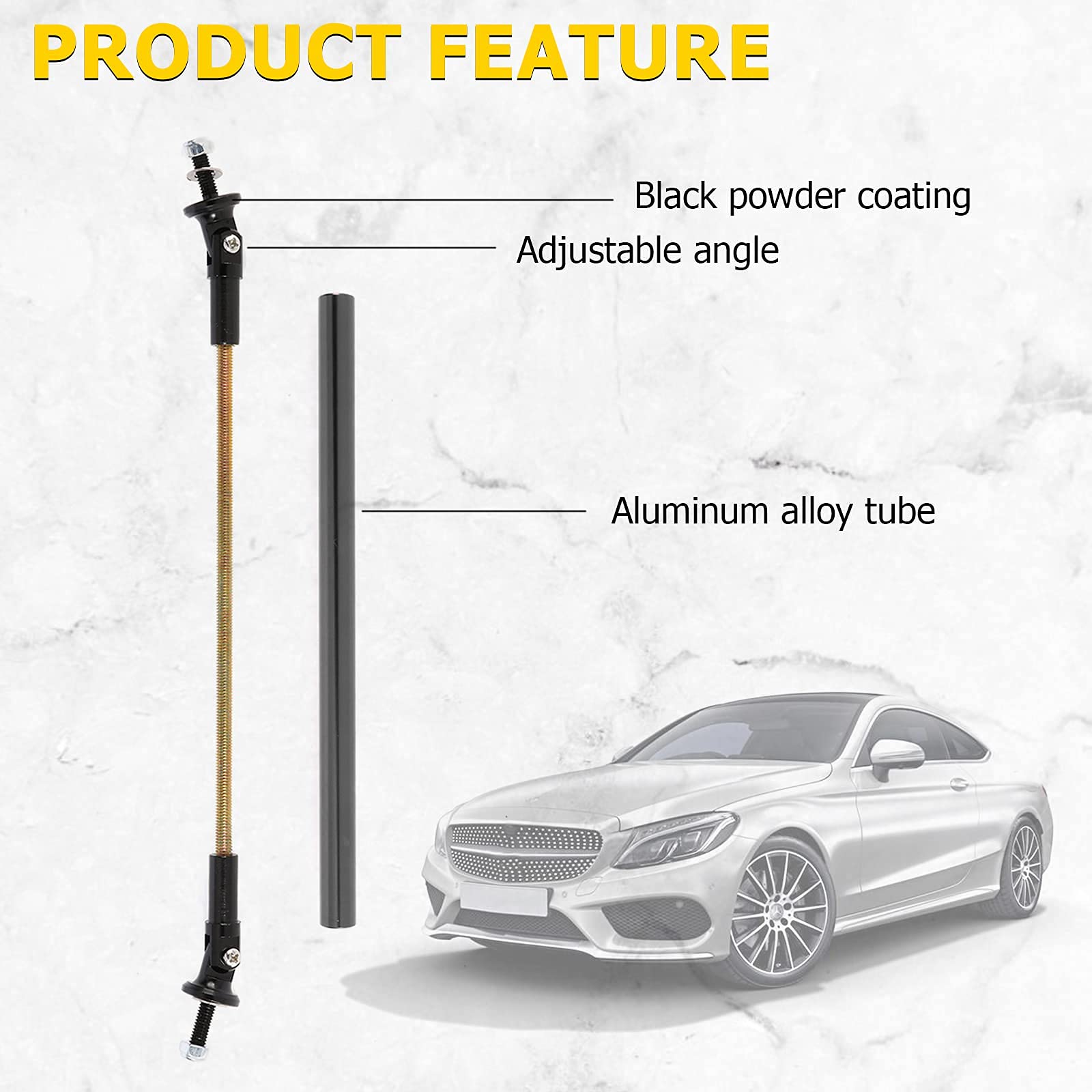Snapklik.com : Splitter Strut Rod, 200MM Lip Splitter Support Rod ...