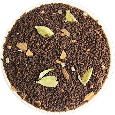 TRUKUP India's Handcrafted tru Masala Chai Assam Halmari Gold Loose Leaf Spiced Tea (100 gm/3.53 Oz) makes 45-50 Cups -Cardamom,Cinnamon,Clove,Black Pepper