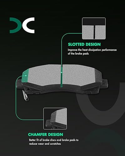 Vista 516 de SCITOO - Juego de pastillas de freno de cerámica