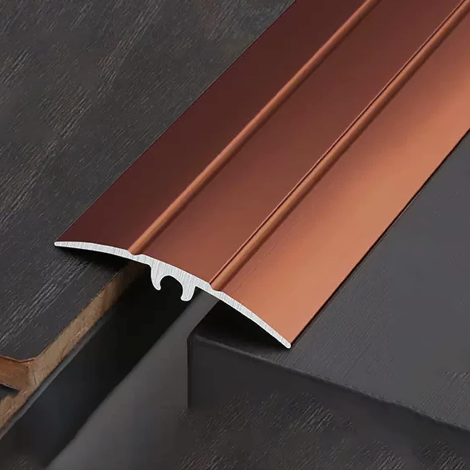 Antypoślizgowa aluminiowa listwa osłonowa, 140 cm, do nierównych podłóg i dywanów, ochraniacz podłogowy, kolor B, łatwy montaż