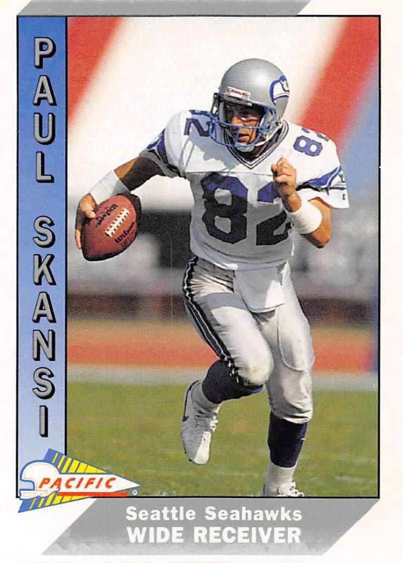 Amazon.com: 1991 Pacific Football #494 Paul Skansi Seattle