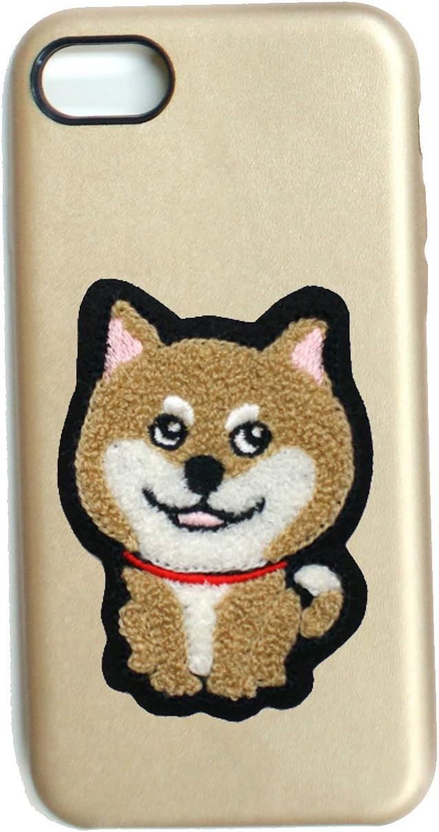 Shih Dog Leather Smartphone Case for iPhone 7 + / 8+, Shiba Inu, Beige
