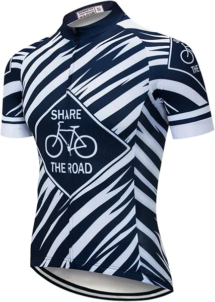 Cycling Jersey Men Full Zip Bike Shirt Racing Top Bicycle Clothing