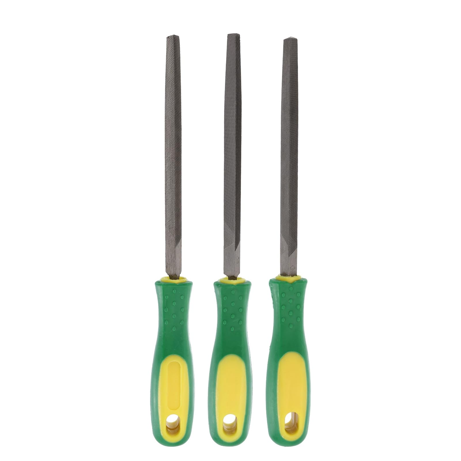 Limes triangulaires double coupe 15,2 cm avec manche plastique outil