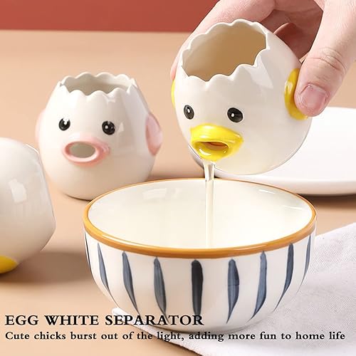 Miniatura 5 de Separador de huevos, separador de yema de huevo y separador de clara de huevo, asistente para hornear, utensilios de cocina, herramientas de