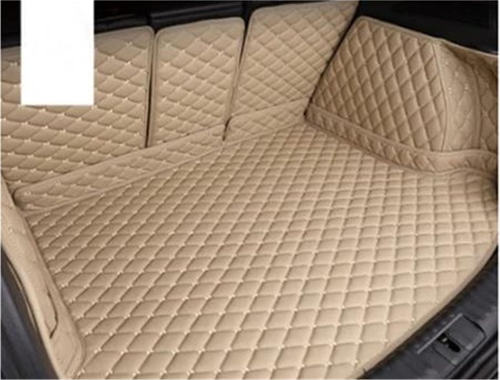 Vasca Custodia Per Baule Per Q3 2013-2018 Bagagliaio Di Un'auto Zerbino Cargo Liner Accessori Interni Boot Vassoio Fodere Protector Pad(Beige 4,2013)